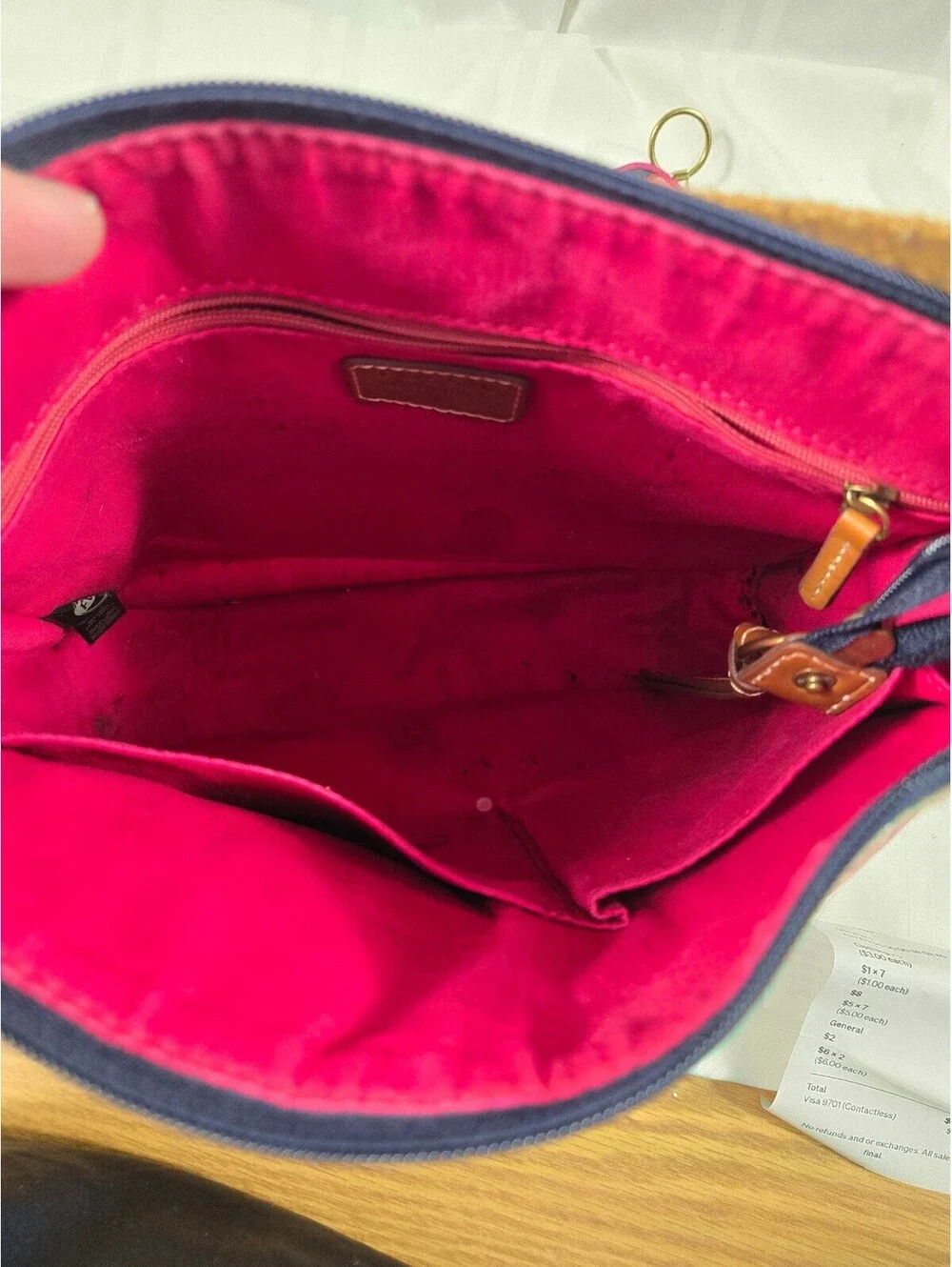 VTg Fossil Multi-Stripe Crossbody Set w/ NWT Coin Purse